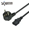 SIPU factory price european standard power plug cable 2 pin eu ac power cord