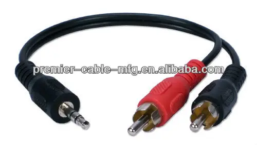 3.5mm to 3 RCA 1/8" Male Plug to RCA Stereo Audio Video Male AUX Cable 5FT Cord (3.5mm to 3 RCA) - ANKUX.COM
