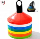 durable soft soccer football training agility marker cones disc cones soccer cones packing 50pcs per set with carrying bag