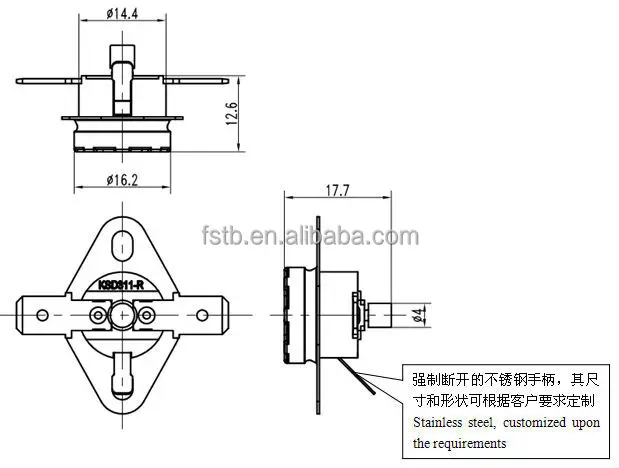 KSD311-R Series interruptible manual reset thermostat  from FSTB(3)