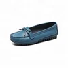 Women Genuine Leather Moccasin Boat Flats Ladies Shoes