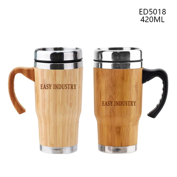 ED5018 420ML/14OZ External Bamboo Body liner Stainless Steel Coffee Mug With Plastic /Bamboo Handle, Natural bamboo color
ED5018 420ML/14OZ External Bamboo Body liner Stainless Steel Coffee Mug With Plastic /Bamboo Handle, Natural bamboo color