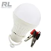 3 watt Plastic low voltage energy saving led lamp E27 B22 DC12V LED solar bulb alligator clip bulb with 1m wiring