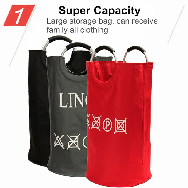 oxford large clothes storage handle bags laundry basket