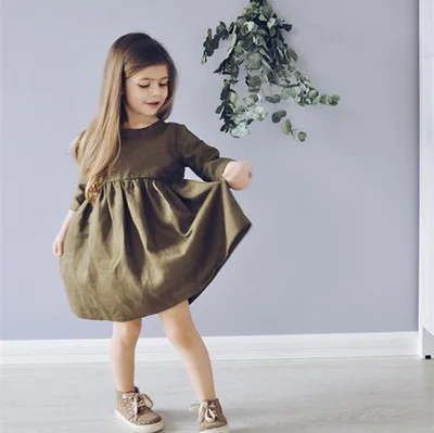 Customized girl new cotton and linen dress fashion solid color cotton and linen pleated skirt princess dress, 3 colors
Customized girl new cotton and linen dress fashion solid color cotton and linen pleated skirt princess dress, 3 colors