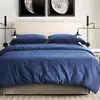 100% cotton bedding set colored solid color duvet cover pillow case