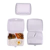 1500ml Disposable 3 compartment foam lunch box plastic foam container with food grade ps material for restaurant and supermarket