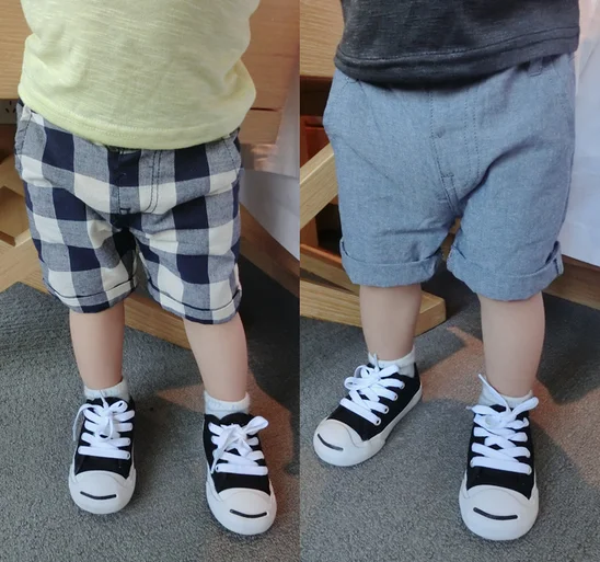 Buy in Bulk W50461Q 2015 summer children Two color of pure cotton and
linen pants plaid shorts for boy