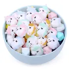 Wholesale BPA Free Food Grade Soft Silicone Baby Teething Chew Bead