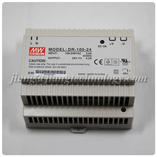 DR-100-24 Meanwell Single Output Switching Power Supply DIN Rail 24V 100W Power Supply
