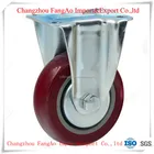 Furniture Caster Castor Metal Castor Wheel Medium Duty Rigid Castor Pu Wheel Ball Bearing Metal Cover