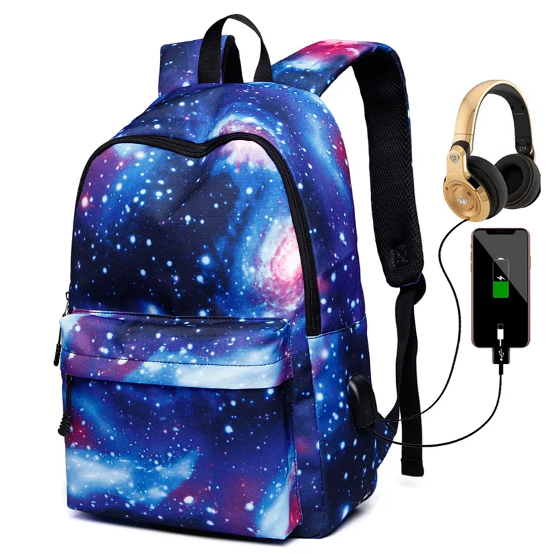 Night Galaxy Star Space Printing Fashion USB charging port Boy Student Bags 15inch Girl laptop Travel Backpack Cool School Bag
Night Galaxy Star Space Printing Fashion USB charging port Boy Student Bags 15inch Girl laptop Travel Backpack Cool School Bag