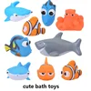 Lovely Water Spraying Squeeze Toys Kids Float Water Tub Rubber Bathroom Play Baby Bath Toy Animals