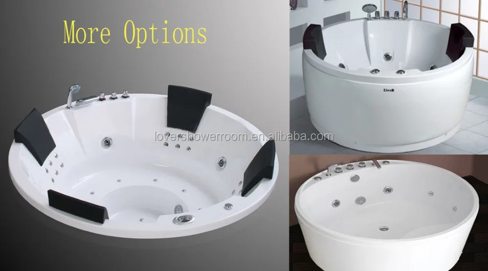 manufacturer luxury whirlpool massage bath tub for two people in