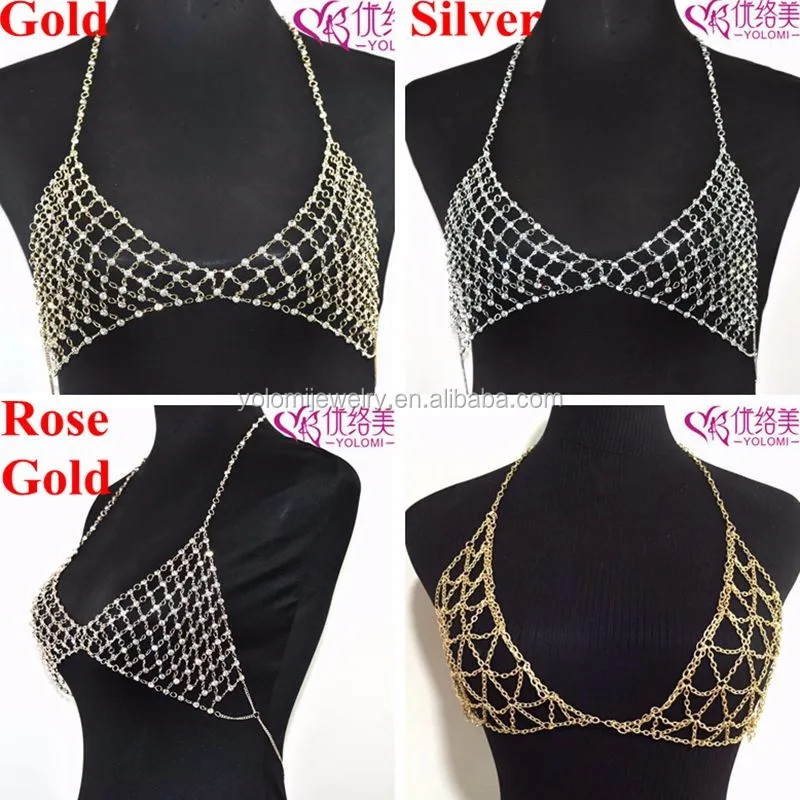 Diamond Bra Harness Bra Chain Body Chain Necklace Jewelry Rhinestone
