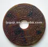 delicate chinese carved jade bi disk