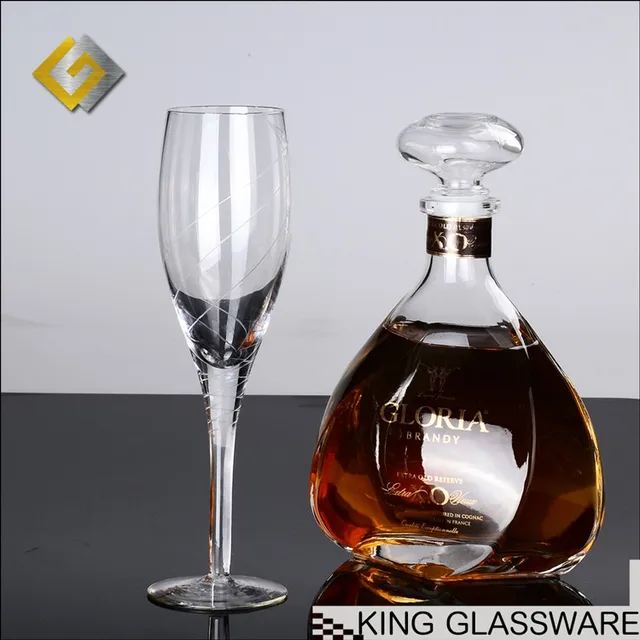 etched champagne flutes