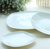 Haonai wholesale super white square porcelain dinner plate