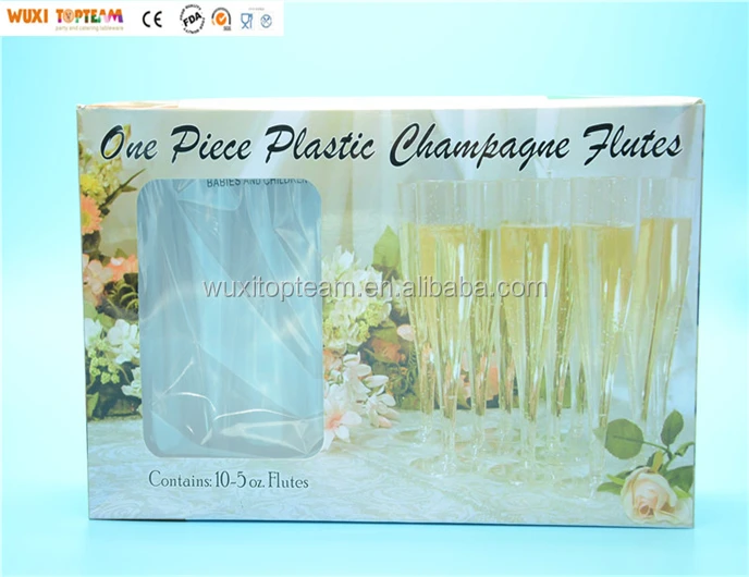 5 унц. пластиковые одноразовые рифленая 1 шт. стакан шампанского