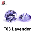 Factory Wholesale Price Synthetic Gem AAAAA Grade Round Diamond Cut lavender cubic zirconia price