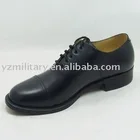 Cow leather oxford style pearly shining military gear man shoes
