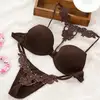 3/4 Cup lovely girl breathable lining fabric spandex bra panty set sexy photos 116144