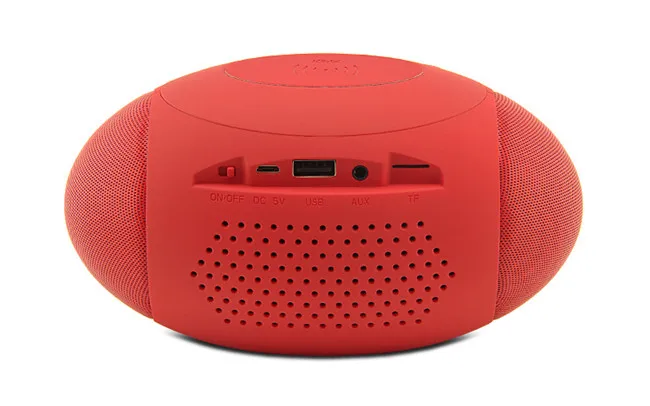 Football Shape Wireless Charging Handsfree Call AUX FM TF USB Wireless Portable Speaker - ANKUX.COM