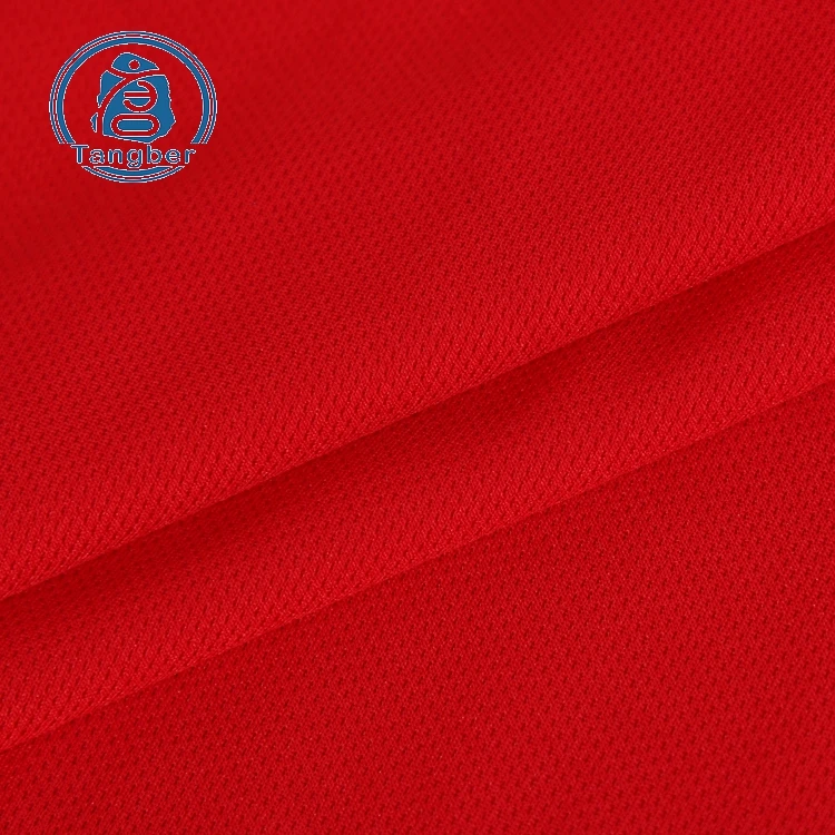 Breathable dri fit bird eye mesh fabric 150gsm 100% polyester stretch mesh fabric for men's t shirt fabric