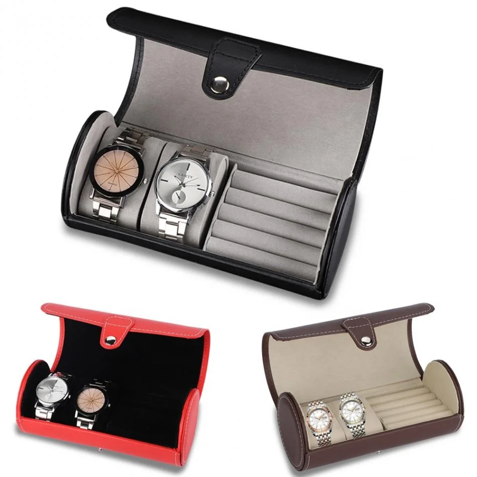 Portable Travel Watch Case Roll 2 Slot Wristwatch Box Storage Case, Red, black, brown
Portable Travel Watch Case Roll 2 Slot Wristwatch Box Storage Case, Red, black, brown