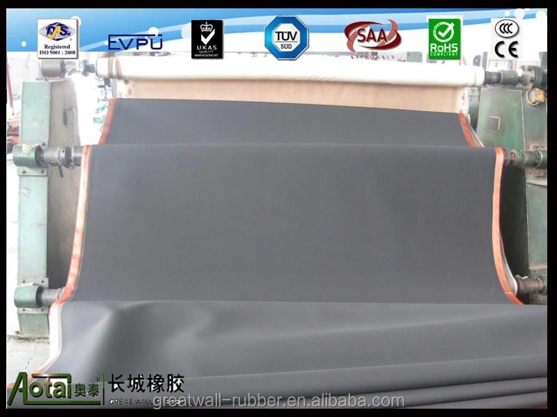 Great Wall 4mm thickness both sides smooth SBR rubber sheet