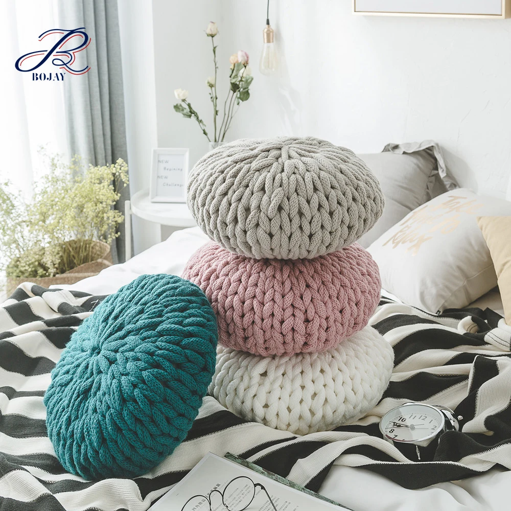 Chunk Soft Pillow Cushion Big Yarn Knitting Round Circular Bed Seat Pillow For Home Decorate include Insert, Solid
Chunk Soft Pillow Cushion Big Yarn Knitting Round Circular Bed Seat Pillow For Home Decorate include Insert, Solid
