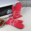 China Factory 100% Cotton Printed Grill Glove Neoprene Oven Safety Glove
