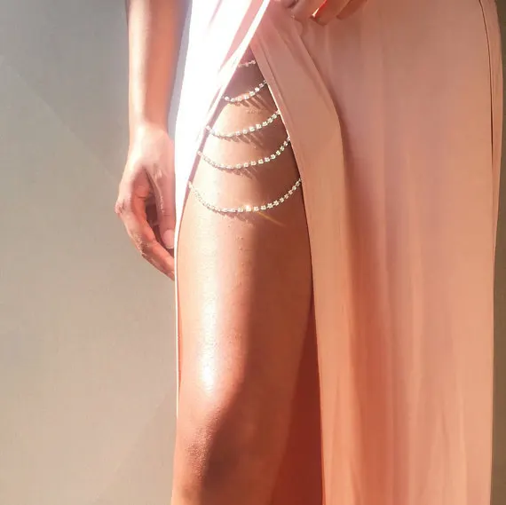 SHB839 Sexy Leg Chain Rhinestone Body Chain Jewelry Crystal Silver Leg Thigh Chain Jewelry
SHB839 Sexy Leg Chain Rhinestone Body Chain Jewelry Crystal Silver Leg Thigh Chain Jewelry