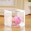 2018 New desihn Wholesale Clear Acrylic Plastic Mini Square Package Candy Box