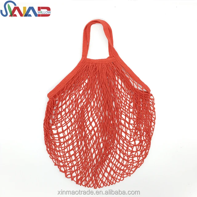 reusable grocery market cotton net shopping tote bag net string