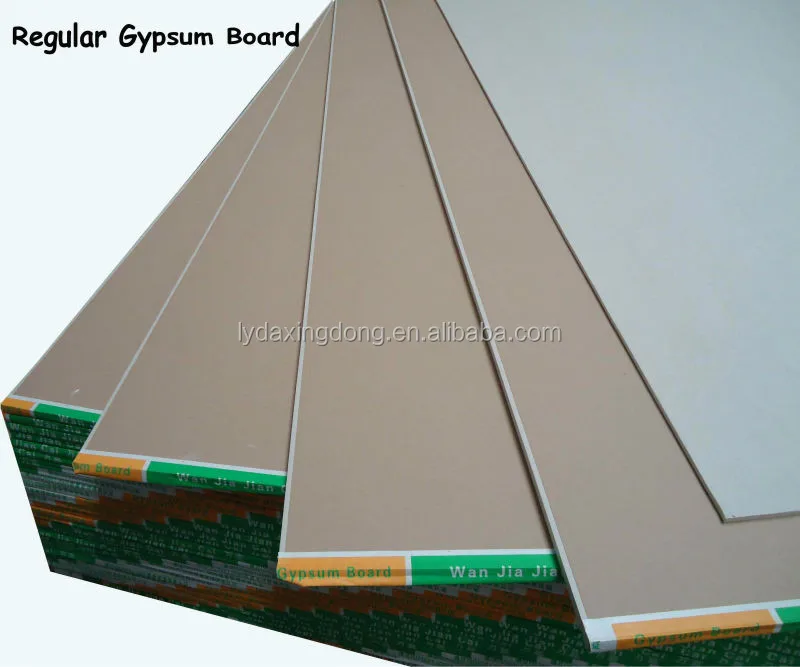 12mm Environmental Protection Fireproof Gypsum Board Sheetrock