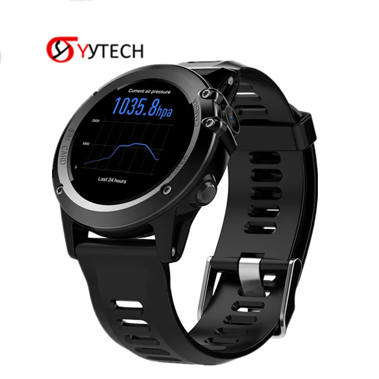 

SYYTECH H1 Smart Watch IP68 Waterproof GPS navigation 3G WIFI heart rate monitor sports video call smart watch bracelet, Black/silver/rose gold