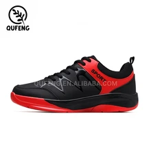 Latest design top quality black&red used lifestyle sports shoe 2017 new design casual shoes