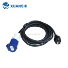 Euro ip44 waterproof 3pin schuko power plug and industrial socket
