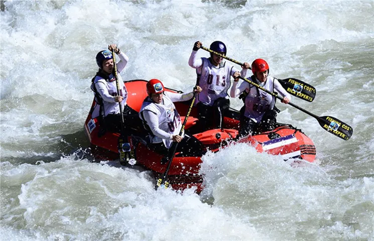 China durable whitewater river rafting boat price