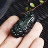 Natural Rainbow Eye obsidian Hand Carved pitting pixiu pendants , Frosted obsidian crystal pixiu pendant for gift