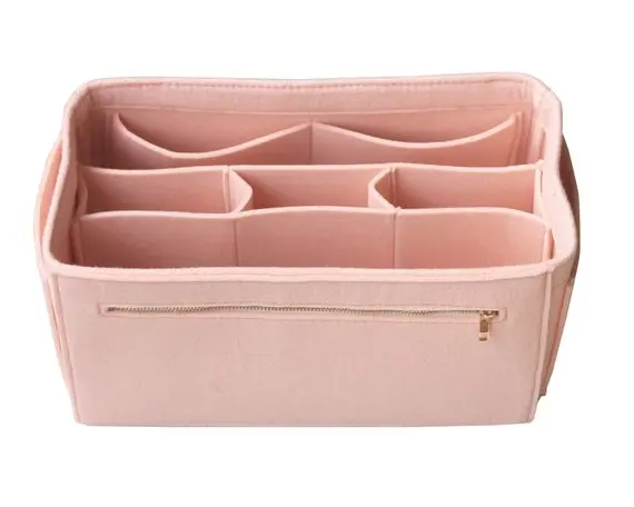 Pink customized detachable compartments felt bag organizer for ladies, 41 colors for you
Pink customized detachable compartments felt bag organizer for ladies, 41 colors for you