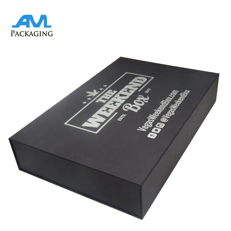 this is customerized gift box 2mm paperboard covered by black