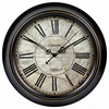 Metal Circular Roman Numerals Advertisement Wall Clock