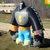 Racing Club advertising inflatable Gorilla King Kong tyre shape standing mascot