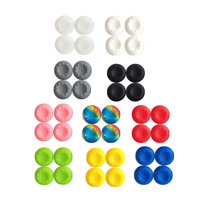

Extra High Enhanced Analog Thumbstick Grips Cap Joystick Cover For Sony PlayStation 4 PS4 Game Controller, Multicolor