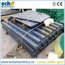 QJ340 jaw crusher spare parts jaw plate for crushing limestone,aggregate,rock etc