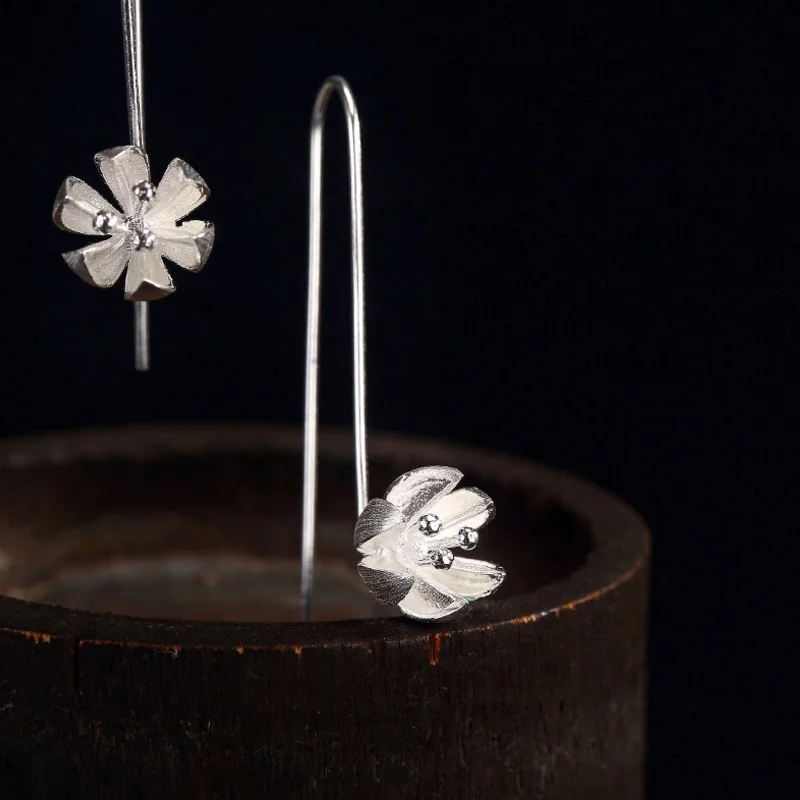 925 Sterling Silver Flower Long Tassel Earrings For Women Elegant Lady Sterling-silver-jewelry
925 Sterling Silver Flower Long Tassel Earrings For Women Elegant Lady Sterling-silver-jewelry