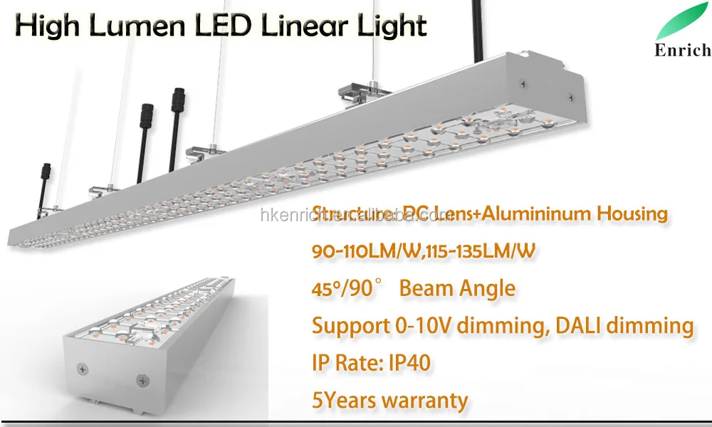 High Lumen 130LM/W LED Linear Light