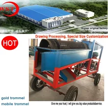 alluvial gold mining equipment, sand gravel trommel screen